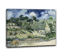Niik Quadro cottage con tetto di paglia di vincent van gogh falso d' autore s...