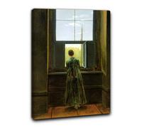 Niik Quadro donna alla finestra di caspar david friedrich falso d' autore st...