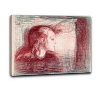 Niik Quadro il bambino malato di edvard munch falso d' autore stampa su tela