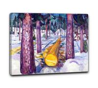 Niik Quadro il tronco giallo di edvard munch falso d' autore stampa su tela