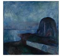 Niik Quadro la notte stellata di edvard munch falso d' autore stampa su tela