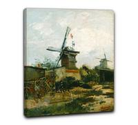 Niik Quadro mulini a vento a montmartre di vincent van gogh falso d' autore s...