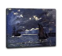 Niik Quadro navi al chiaro di luna di claude monet falso d' autore stampa su ...