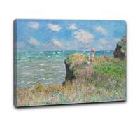 Niik Quadro passeggiata sulla scogliera a pourville di claude monet falso d' ...