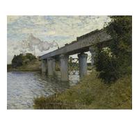 Niik Quadro ponte ferroviario ad argenteuil di claude monet falso d' autore s...