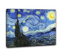 Niik Quadro + Telaio (BC) notte stellata di vincent van gogh 100 x 81 x 1,7 cm falso d'autore stampa su tela