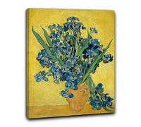 Niik Quadro vaso con iris di vincent van gogh falso d' autore stampa su tela