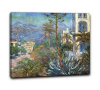 Niik Quadro ville a bordighera di claude monet falso d' autore stampa su tela