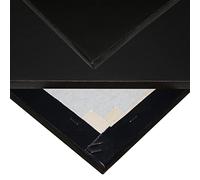 Niik Tele Tela Pittorica in Cotone Nero 50 x 80 x 1,7 cm con Graffe Posteriori nera da Dipingere per Pittori Pittura Telaio Telato alla Francese