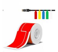 Niimbot 1EA01174101, 25x76mm, 200pz, rosso etichette autoadesive per cavi