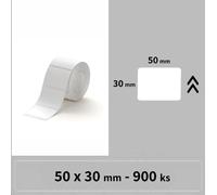 Niimbot 1EA01204102, 50x30mm, 900pz, bianco etichette autoadesive