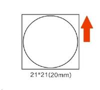 Niimbot A2A18348301, 21x21mm, 300pz, bianco etichette autoadesive