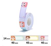 Niimbot A2A28038805, 14x40mm, 155pz, Principesse, etichette autoadesive