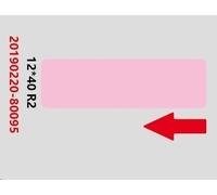 Niimbot A2A68301101, 12x40mm, 160pz, rosa etichette autoadesive