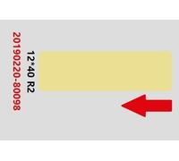 NIIMBOT D110/D11/D101 - Etichette autoadesive per scrivere, 12 x 40 mm, carta termica per scuola, casa, ufficio, piccole imprese, 1 rotolo di 160 etichette (giallo)