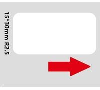 Niimbot A2A68601301, 15x30mm, 210pz, bianco etichette autoadesive