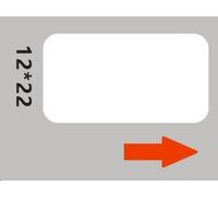 Niimbot A2A68601701, 12x22mm, 250pz, bianco etichette autoadesive