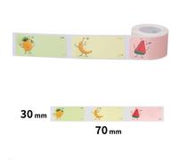 Niimbot A2A78838401, 30x70mm, 110pz, Frutta, colorato etichette autoadesive
