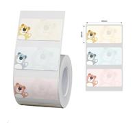 Niimbot A2A78838501, 40x20mm, 320pz, Orsacchiotti, colorato etichette autoadesive