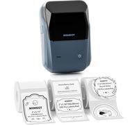 NIIMBOT B1 Etichettatrice Bluetooth con 3 rotoli di etichette-Blu | Stampante Etichette Adesive, Compatibile con iOS Android e PC, per Ufficio Negozio Casa Cucina