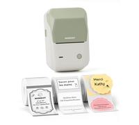NIIMBOT B1 Etichettatrice Bluetooth con 3 rotoli di etichette-Verde | Stampante Etichette Adesive, Compatibile con iOS Android e PC, per Ufficio Negozio Casa Cucina