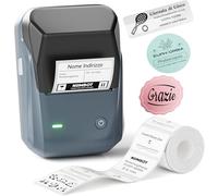 NIIMBOT B1 Etichettatrice,Stampante Etichette autoadesive facili da usare per ufficio, casa e affari,App versatile,Stampante termica con etichetta 50×30mm blu