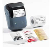 NIIMBOT B1 Pro Etichettatrice Bluetooth con Etichette,Stampante per etichette HD 300DPI,Stampa bicolore rosso e nero,Compatibile con iOS Android e PC,per foto,casa,ufficio e affari(Blu)