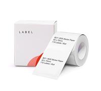 NIIMBOT B21/B3S - Nastro adesivo impermeabile da 50 x 70 mm (50 × 70 mm) per etichettare gli indirizzi di spedizione con autoadesivo, 1 rotolo da 110 pezzi (bianco)