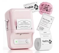 NIIMBOT B21 Etichettatrice Bluetooth con Etichette, App Versatile con 120 Caratteri e Oltre 1600 icone, Larghezza etichetta 20-50mm(Rosa