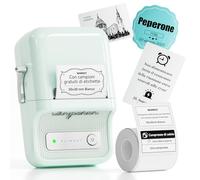 NIIMBOT B21 Etichettatrice Bluetooth con Etichette, App Versatile con 120 Caratteri e Oltre 1600 icone, Larghezza etichetta 20-50mm(Verde menta)