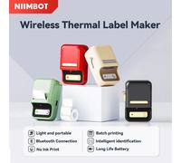 Niimbot B21 Etichettatrice Prezzo Tag Stampante termica portatile per etichette con etichette bianche/trasparente/colore/rotonde per panetteria/affari