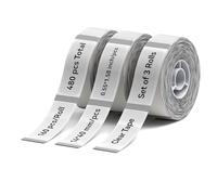 NIIMBOT D11 Nastro adesivo per etichettatrice D110, 3 rotoli, nastro autoadesivo di ricambio 1,4 x 4 cm (14 x 40 mm), ricariche per etichette termiche per casa, ufficio, scuola, 480 etichette/3 rotoli