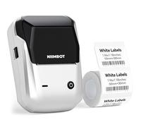 NIIMBOT Etichettatrice B1 con nastro, stampante adesiva portatile da 5 cm, per casa, scuola e piccole imprese, compatibile con telefoni e PC, grigio argento
