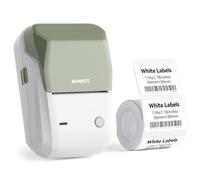NIIMBOT Etichettatrice B1 con nastro, stampante adesiva portatile da 5 cm, per casa, scuola e piccole imprese, compatibile con telefoni e PC, verde e bianco
