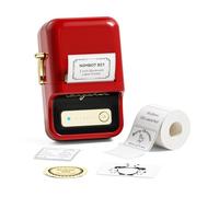 NIIMBOT Etichettatrice B21 con nastro adesivo portatile da 5 cm, stampante termica per etichette termiche per etichette per prezzi e indirizzi per organizzazioni aziendali, casa, ufficio, rosso