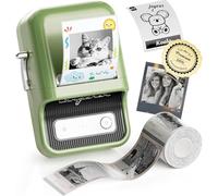 NIIMBOT Etichettatrice B21 Pro,300DPI HD Stampante per etichette(Verde)