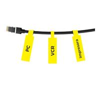 NIIMBOT Etichette per cavi, 25 x 78 mm, per etichettatrice B1/B2/B1 Pro/B2 Pro/B21 Pro/B21, 1 rotolo da 100 pezzi, giallo