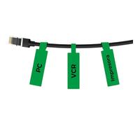 NIIMBOT Etichette per cavi, 25 x 78 mm, per etichettatrice B1/B2/B1 Pro/B2 Pro/B21 Pro/B21, 1 rotolo da 100 pezzi, verde