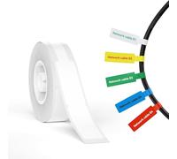 NIIMBOT Etichette per cavi a trasferimento termico (12.5 x 109) mm, per etichettatrice B18/N1,materiale PET,impermeabili e resistenti alle alte temperature,lunga durata di conservazione,Bianco