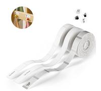 NIIMBOT Etichette per D110 D11 D101 H1S, Etichette Termiche Autoadesive 12X75mm(Bianco),14X28mm(Trasparente),12X22mm(Bianco),Confezione mista da 3 rotoli