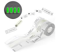 NIIMBOT Etichette per interruttore, compatibili con D110 D11 D101 H1S, confezione da 3 rotoli, 12 x 40 mm, 155 pezzi, bianco, 12 x 22 mm, 260 pezzi, trasparente, 13 x 35 mm, 90 pezzi