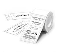 NIIMBOT Etichette per stampanti termiche B1 B21 B3S, 38 x 70 mm, nastro per etichettatrice per etichette per barattoli, etichette per indirizzi, etichette per cartelle di file