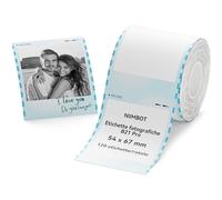 NIIMBOT etichette solo per etichettatrice B21 Pro, carta termica 54 x 67 mm,etichette adesive in carta termica per foto/barattoli/spezie/documenti - Vento di mare