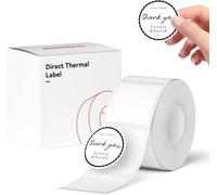 NIIMBOT Etichette termiche adesive per NIIMBOT Etichettatrice B1, B21, B21 Pro e B3S (31 x 31 mm), 210 etichette, impermeabili e resistenti all'olio, per casa e piccole imprese (rotonda bianca)