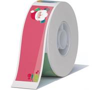 NIIMBOT Etichette Termiche Adesive per NIIMBOT Etichettatrice D110 D11 D101 H1S, 14 x 50 mm, 130 etichette, Natale