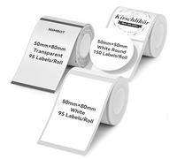 NIIMBOT Nastro termico per etichette, 3 rotoli, compatibile con etichettatrice B1 B21 B31, confezione multipla, confezione multicolore (3 rotoli)