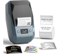 NIIMBOT Stampante per etichette M2 + etichette, supporta da 8 a 10 anni e da -20 °C a 100 °C, non sbiadisce, per casa, ufficio, esterno, lavoro