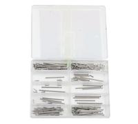 Niiyen 100 set perni di orologi in acciaio inossidabile, barre di pressione del cinturino per attrito, con strumenti di riparazione delle estremità del rivetta dimensioni da 12 mm
