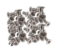 Niiyen 50pcs M4 Star Viti a testa piatta, in acciaio inossibile SS304 Viti per trasmissione a stella piatta per azionamento (M4 × 10)