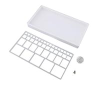 Niiyen Casella di archiviazione delle parti di orologio, scatola di archiviazione del vano, memoria precisa di archiviazione divisa con copertura